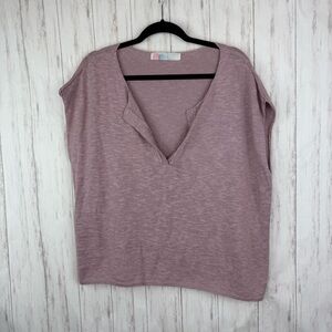 Free People Mauve Knit Top Coverup Beach